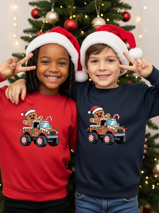 Merry Monster Truck Crew