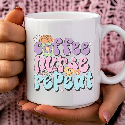 Coffee.Nurse.Repeat Mug